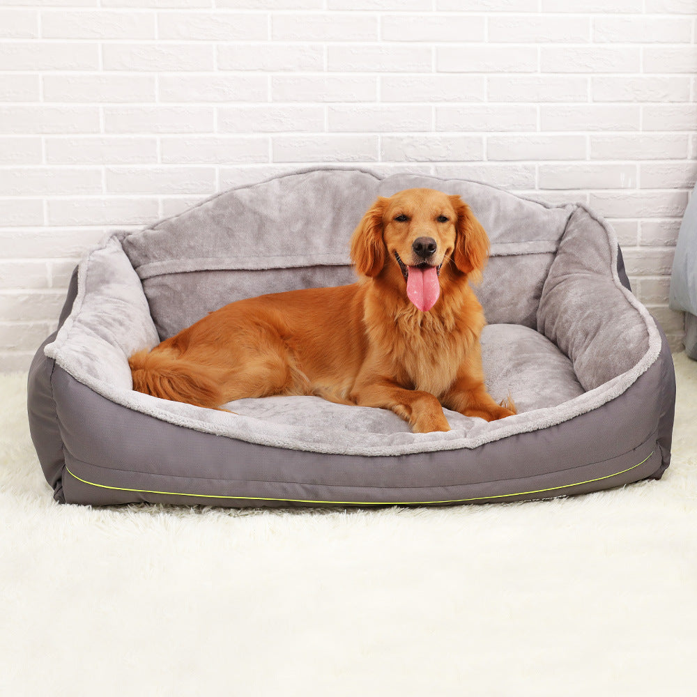Dog Bed showing a happy dog