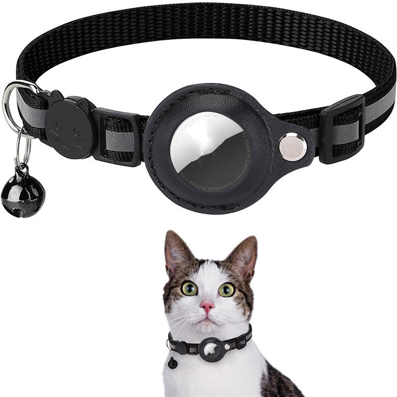 Cat Air Tag Collar in Black 
