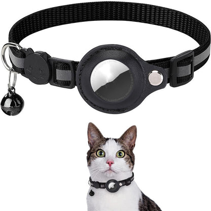 Cat Air Tag Collar in Black 
