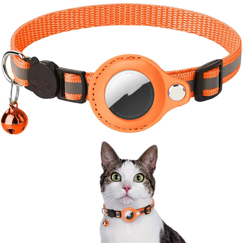 Cat Air Tag Collar in Orange 