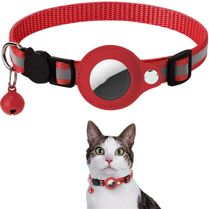 Cat Air Tag Collar in Red 