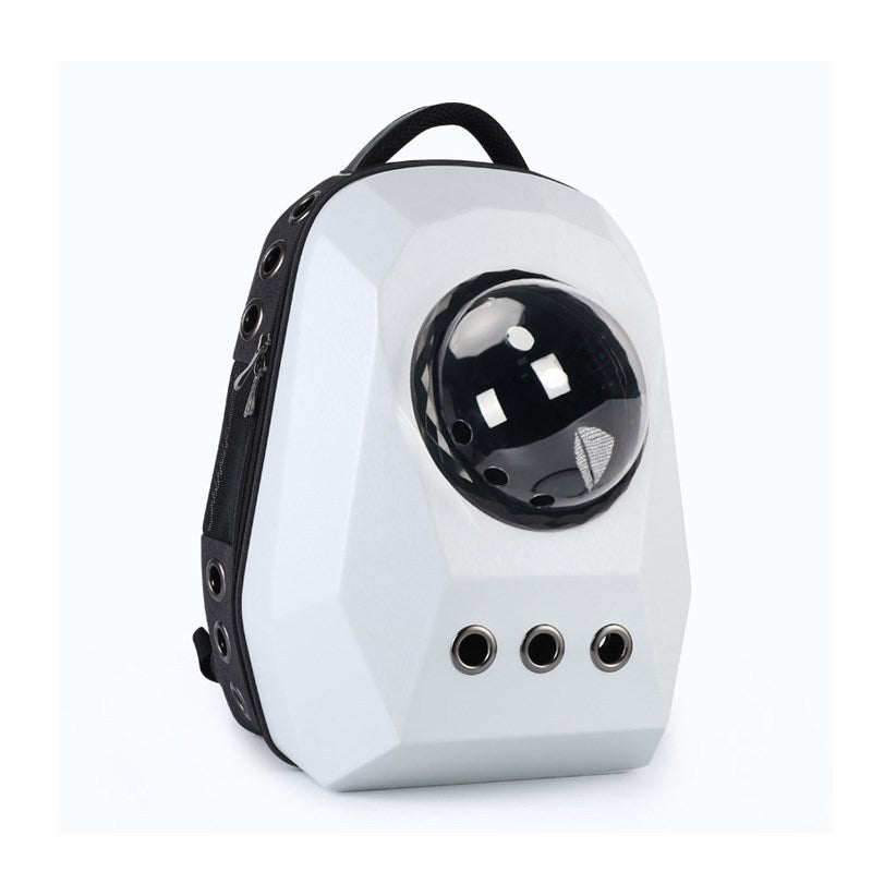 White Clour Cat Backpack 