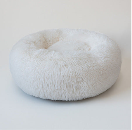 A cozy white Cat Bed 