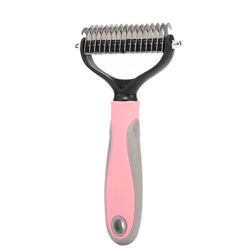 deshedding brush in pink 