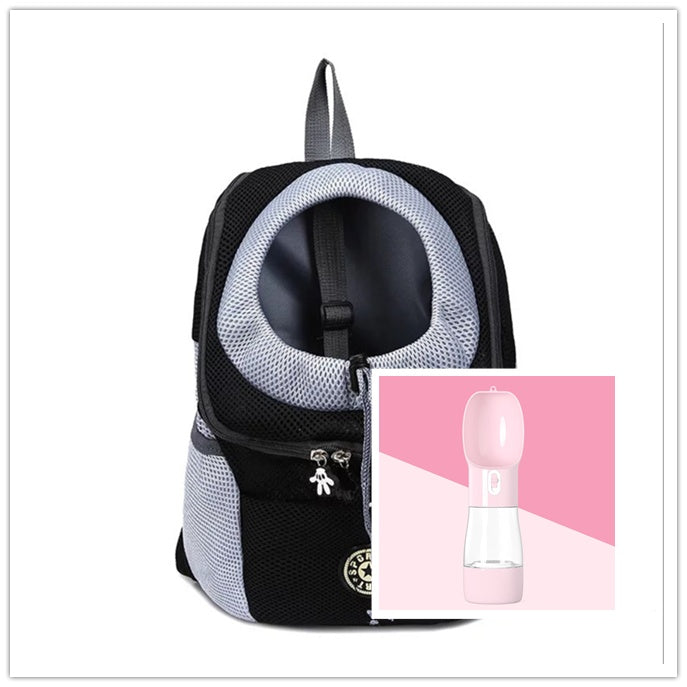 Black Dog Backpack with a free pink bottle gift 