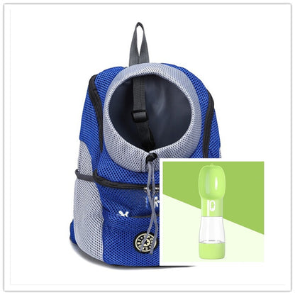 Blue Dog Backpack with a free green bottle gift 