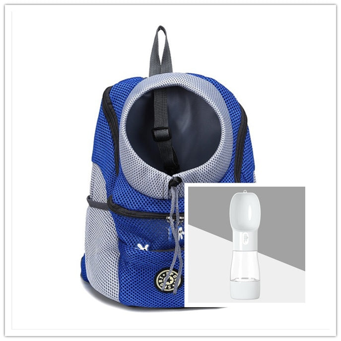 Blue Dog Backpack with a free white bottle gift 