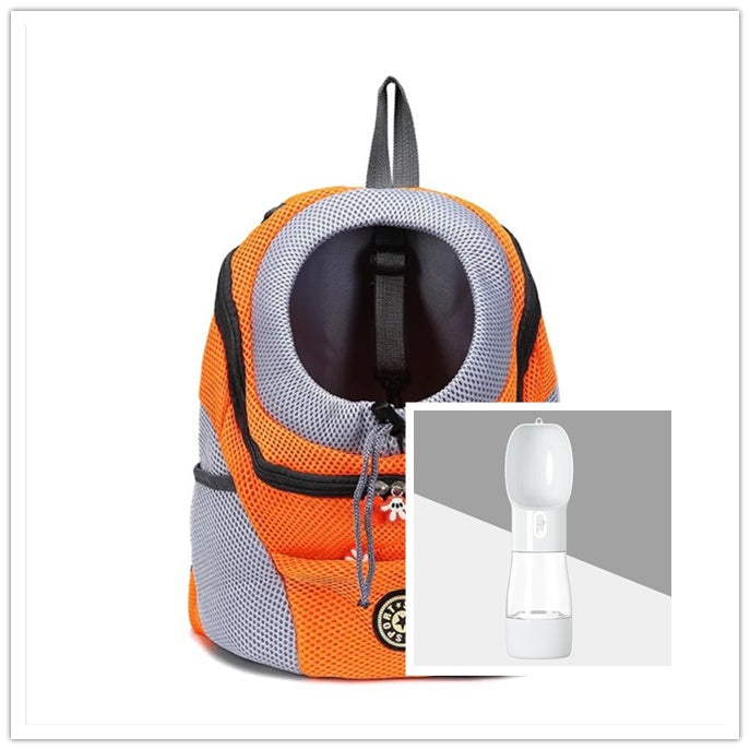 Orange colour Dog Backpack with free gift 