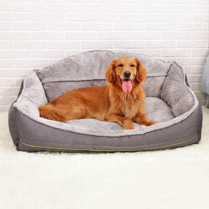 Dog Bed showing a happy dog 