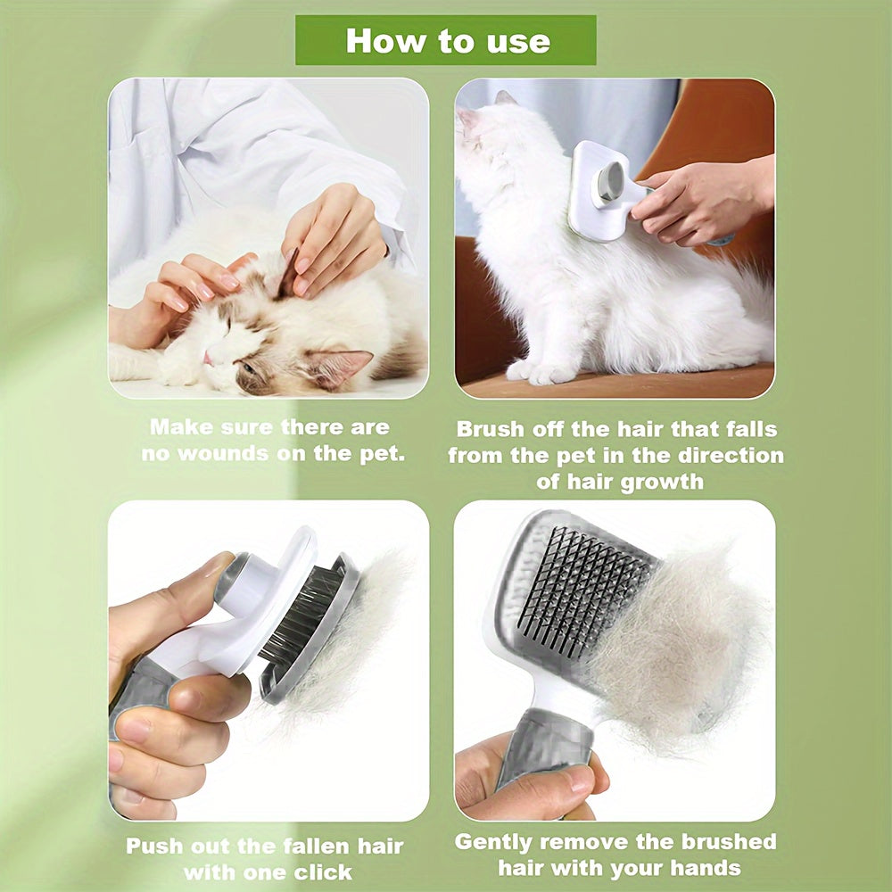 Dog Grooming brush instructions on how to use 