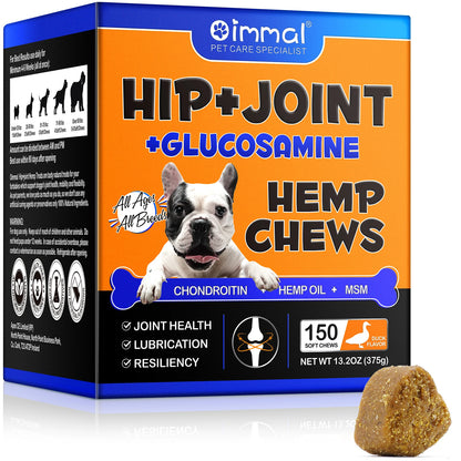 Dog Joint Supplements with the packaging 