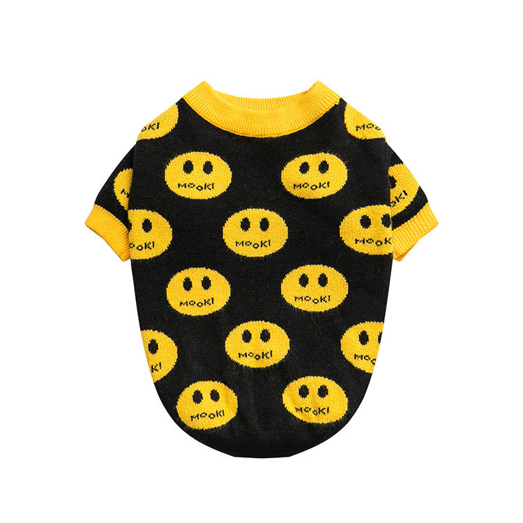 Dog Jumper in black and yellow 