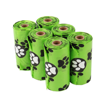 A set of 6 rolls of Dog Poop Bags 