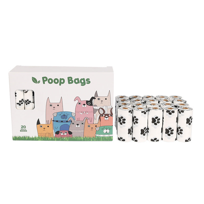 Dog Poop Bags  20 pieces in white 