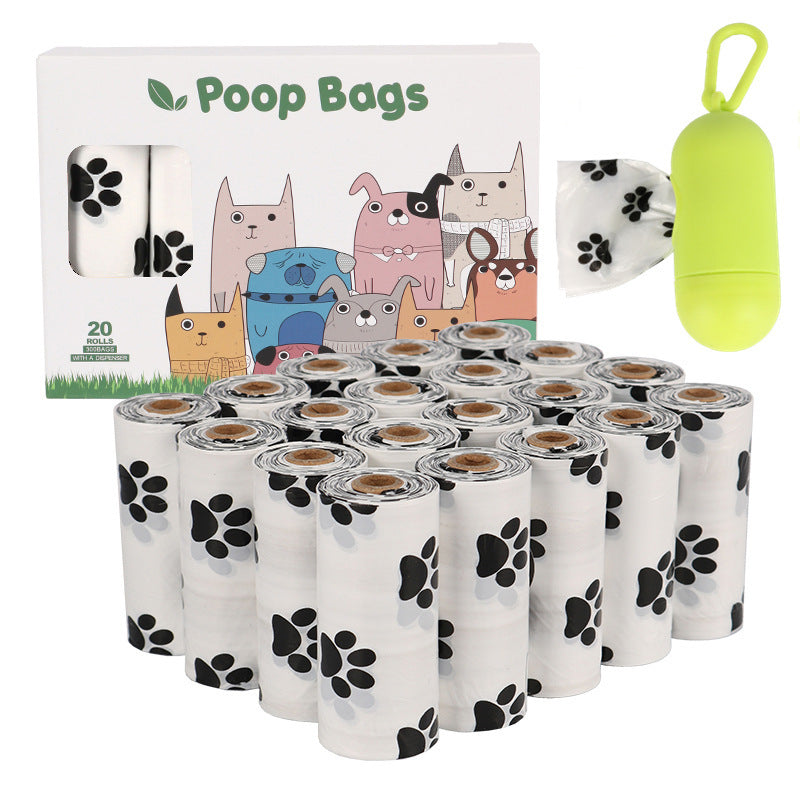 Dog Poop Bags  20 pieces in white 