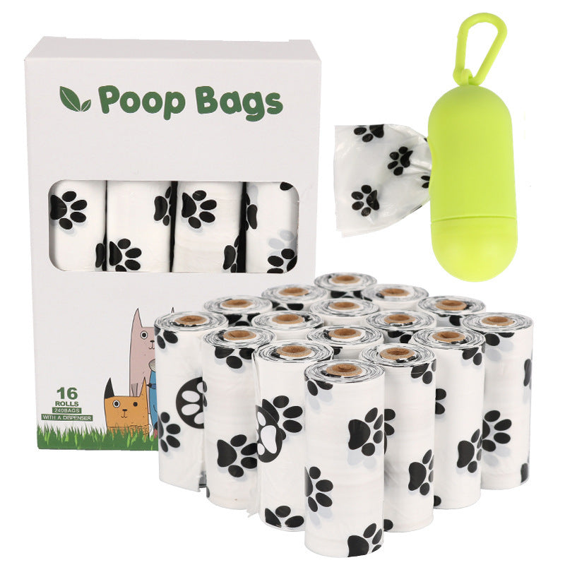 Dog Poop Bags  in white 16 pieces 