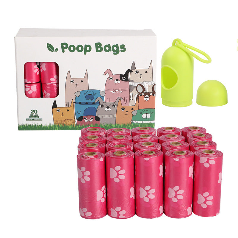 Dog Poop bags in different colours 