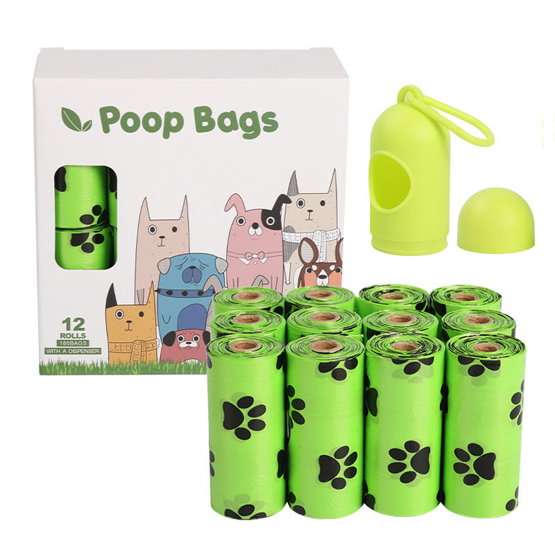 Dog Poop Bags with poop bag holder 