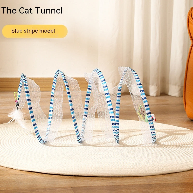 Blue Stripe Interactive Cat toy 