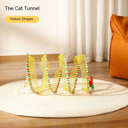 Interactive Cat Toy Yellow Colour 