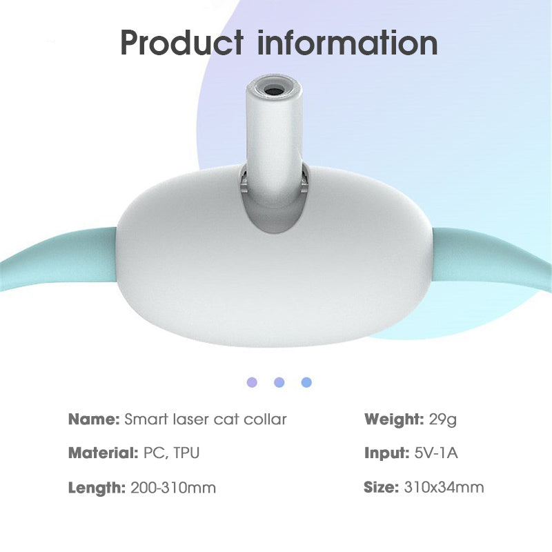 Laser Cat Collar Product information diagram 