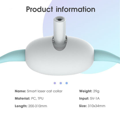 Laser Cat Collar Product information diagram 