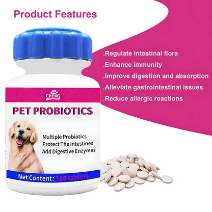 Pet Probiotics showing all of the added benefits.