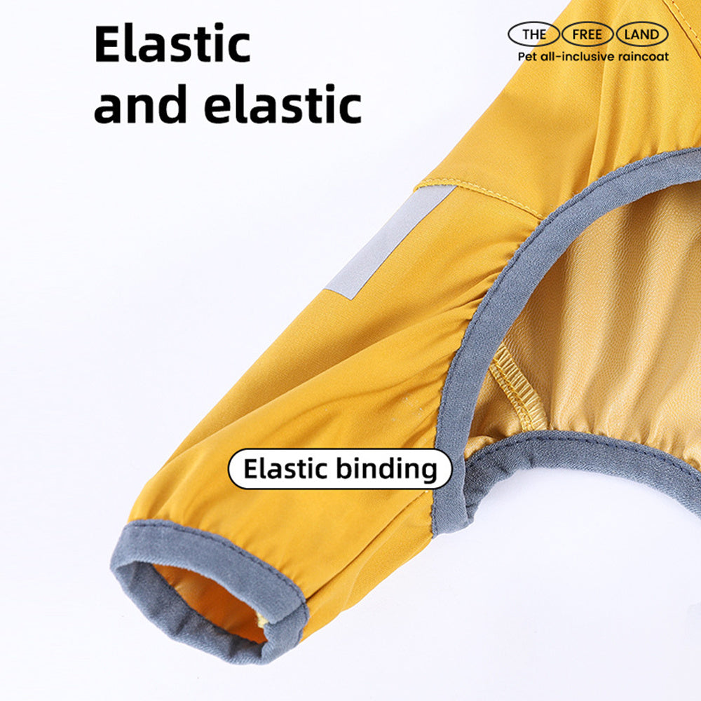 Pet Rain Coat Elastic Binding 