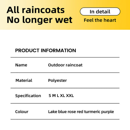 Pet Raincoat product information 