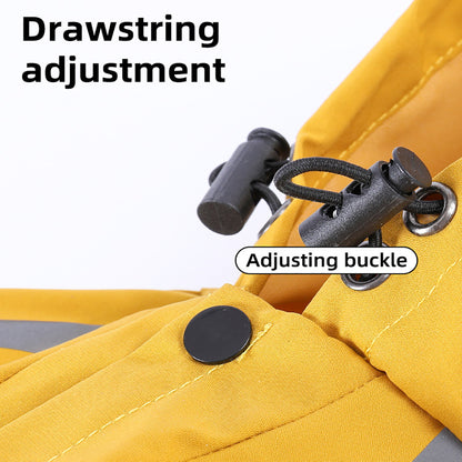 Pet Raincoat Drawstring adjustment 