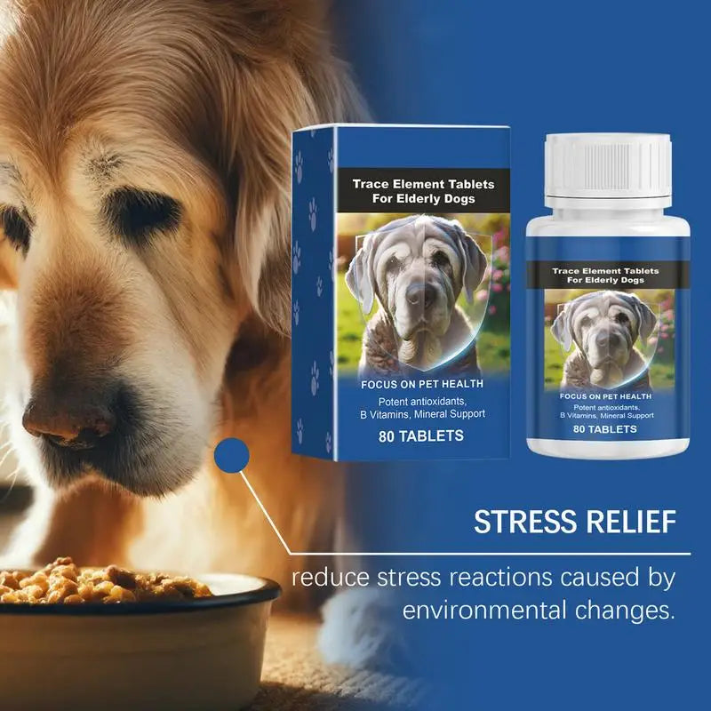 Senior Dog Supplements giving stress relief