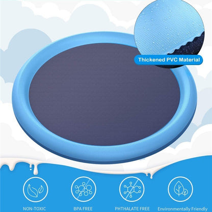Splash Pad for Dogs, instructional picture with product knowlege 