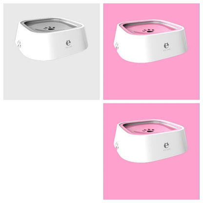 dog water bowl times three, two pink tops and one grey top 